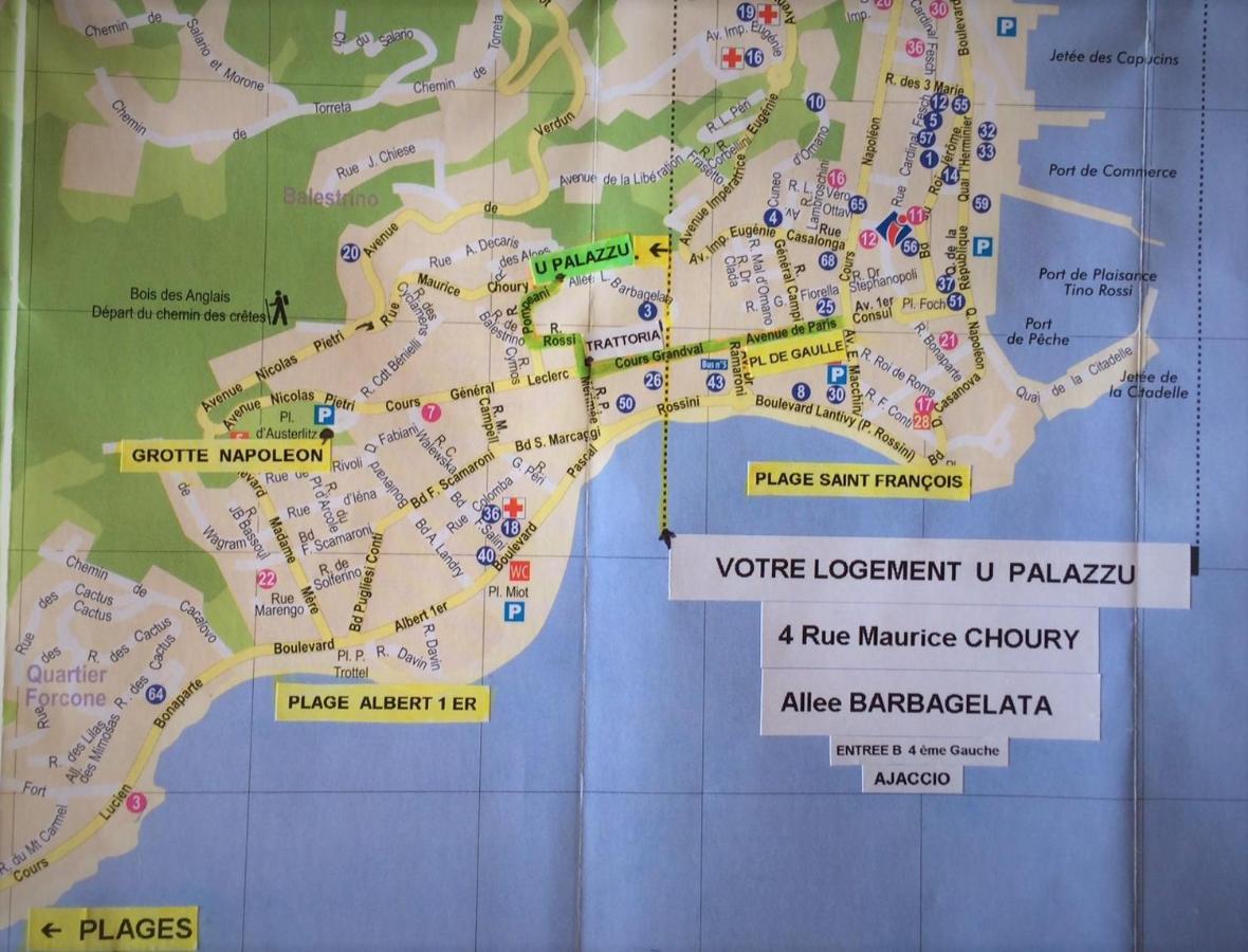 Grand T2 Standing Ajaccio Proche Centre Et Plages Vue Panoramique Parking Prive Luaran gambar